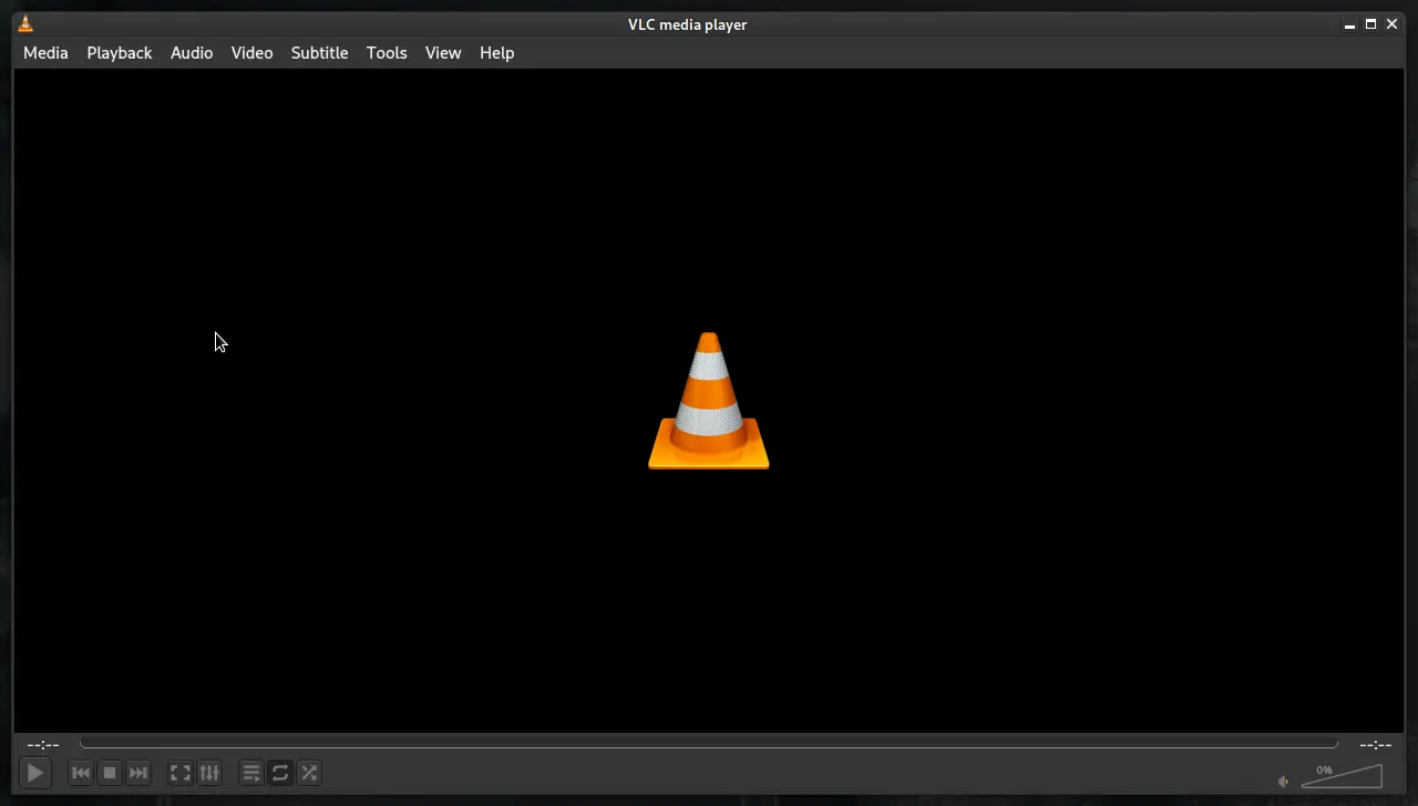 VLC Media Player - Main Screen